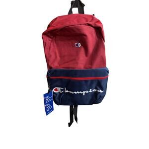 Champion Manuscript Red & Navy Blue Backpack New